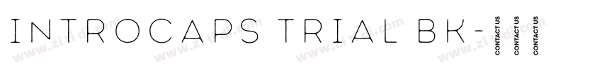IntroCaps Trial Bk字体转换